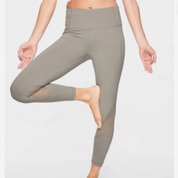 Athleta Eclipse 7/8 Tight Leggings Grey XL - Picture 2 of 9